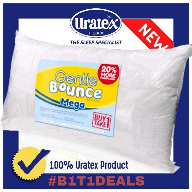 uratex pillow URATEX GENTLE BOUNCE MEGA BUY1 TAKE1 Shopee Philippines