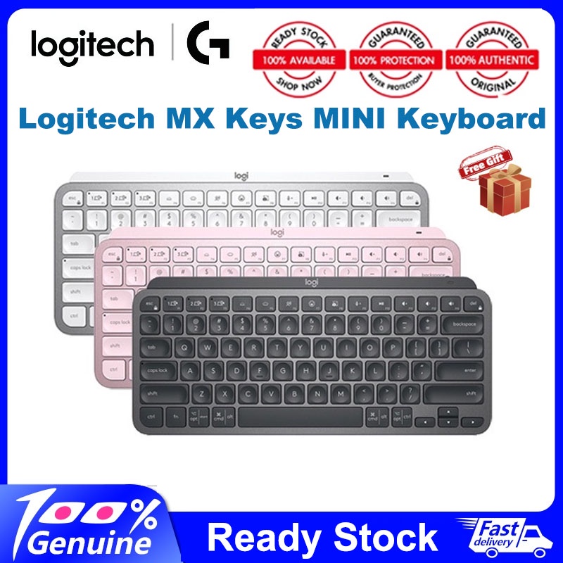 Logitech MX Keys Mini Keyboard Wireless Bluetooth 2.4GHz Minimalist ...