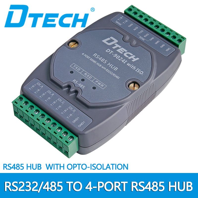 RS232/RS485 To RS485 Hub Photoelectric Isolator HighSpeed Lightning