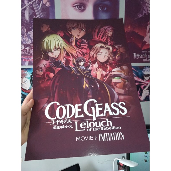 Code Geass A3 Poster Lelouch Of The Rebellion Suzaku Kallen Zero R1 R2 Anime Posters Shopee Philippines