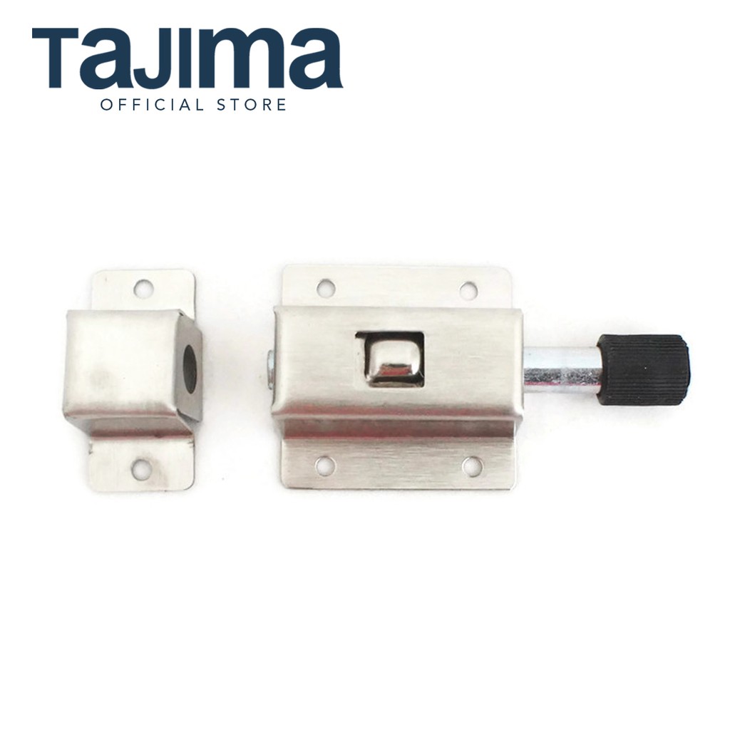 Stainless Spring Push Button Barrel Bolt Sliding Lock Shopee Philippines