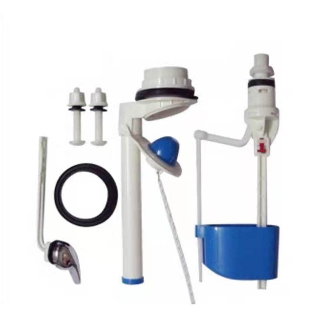 toilet bowl with flush set 1 SET ECQ CISTERN FITTINGS WATER TANK