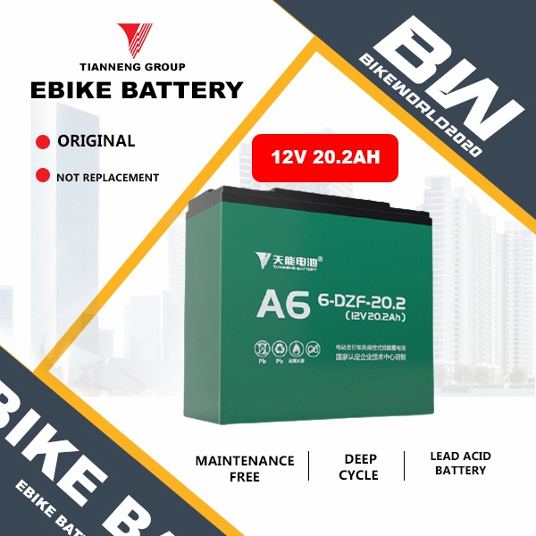 Bikeworld Ebike Battery 12v 20.2ah, 25ah DZF Applicable for Romai Nwow