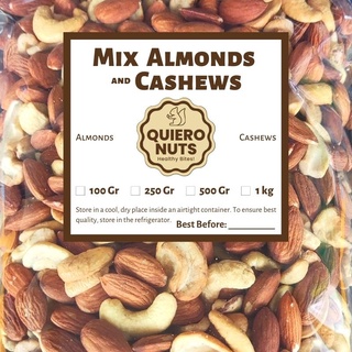 Mix Almonds and Cashews (50% each)