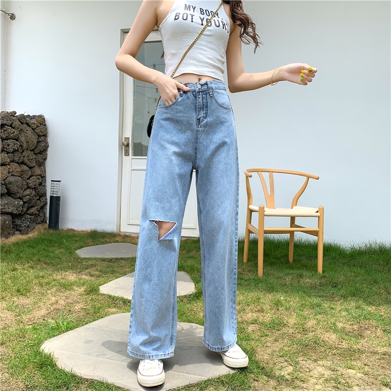 ripped jeans korean style