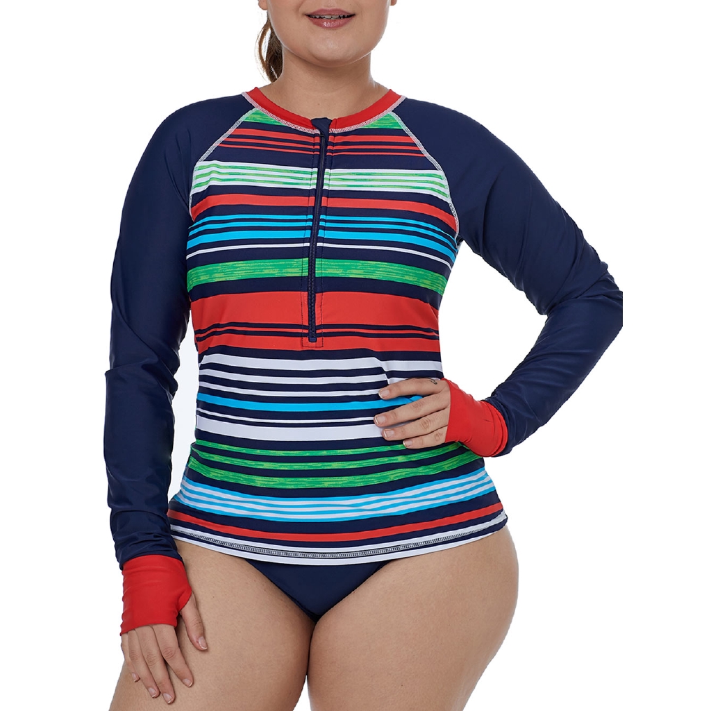 plus size long swim tops