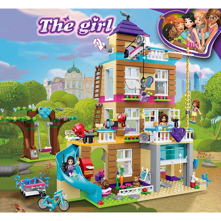 868pcs Girls Series Friendship House Building Blocks Compatible brand ...