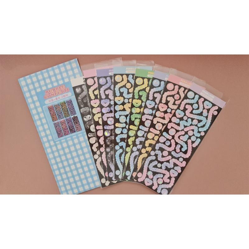 (PROM Land) CONFETTI STICKER (ORIGINAL KOREAN BRAND STICKER) Shopee