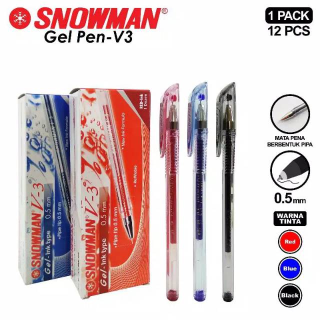 Snowman V3 Gel Ballpoint Pen | Shopee Philippines