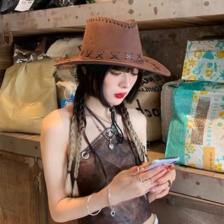 Cowboy hat cowboy hat gamosa Suede Adults Kids unisex