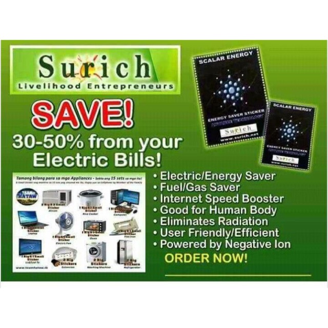 SURICH SCALAR ENERGY STICKER Shopee Philippines