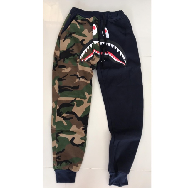 half and half camo pants