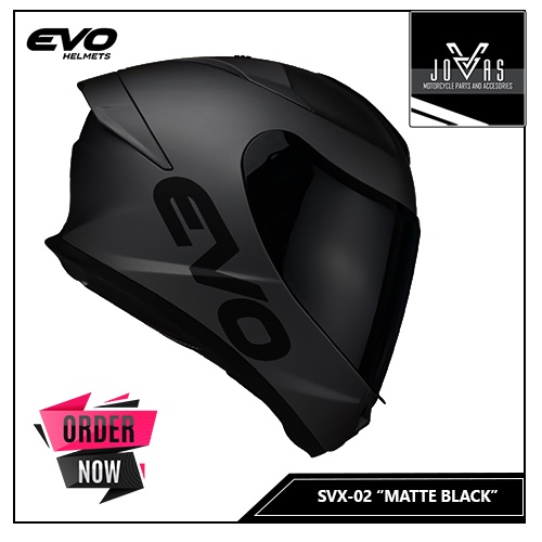 Evo Svx Plain Full Face Dual Visor Helmet With Free Clear Lens Shopee Philippines