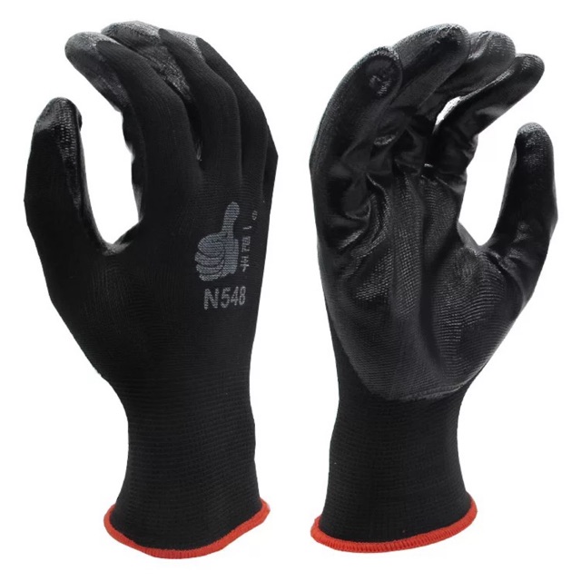 Rubber Palm Coated Construction Gloves 1pares | Shopee Philippines