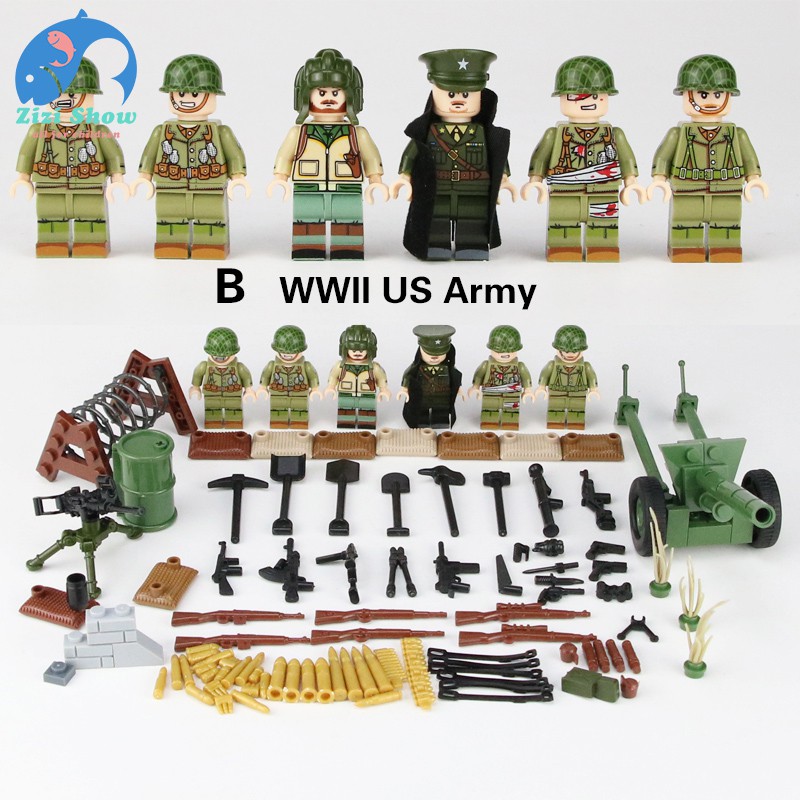 lego army compatible toy ww2 camouflage cloth world war 2