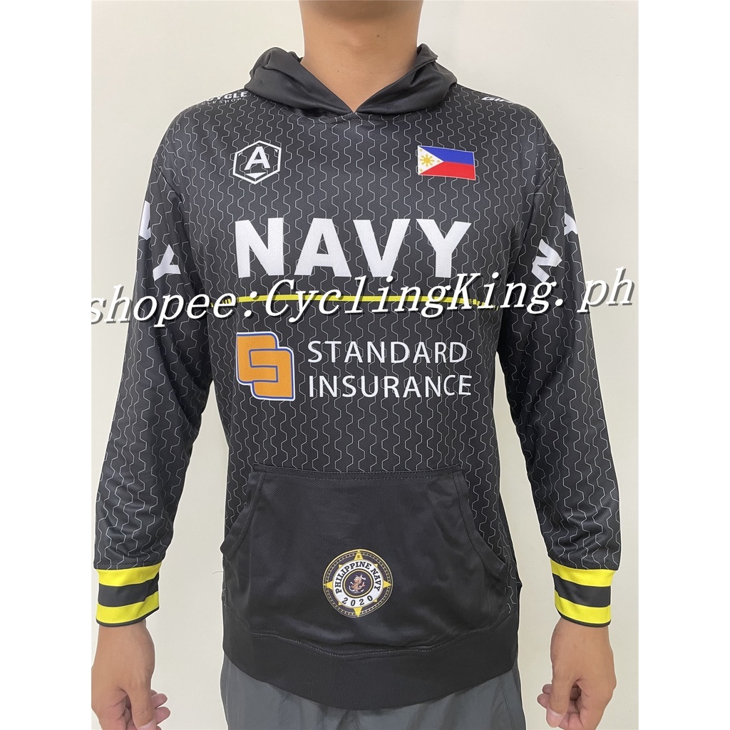 ◘ Navy Cycling Jersey Set Powerband Black Bibset 20D Gel Pad