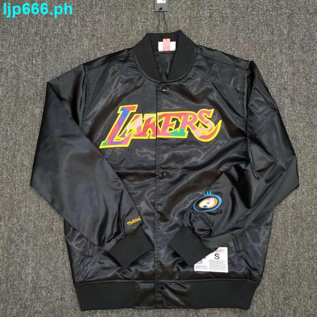 lakers mitchell and ness jacket