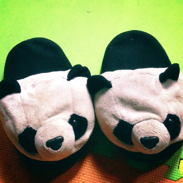 panda slippers