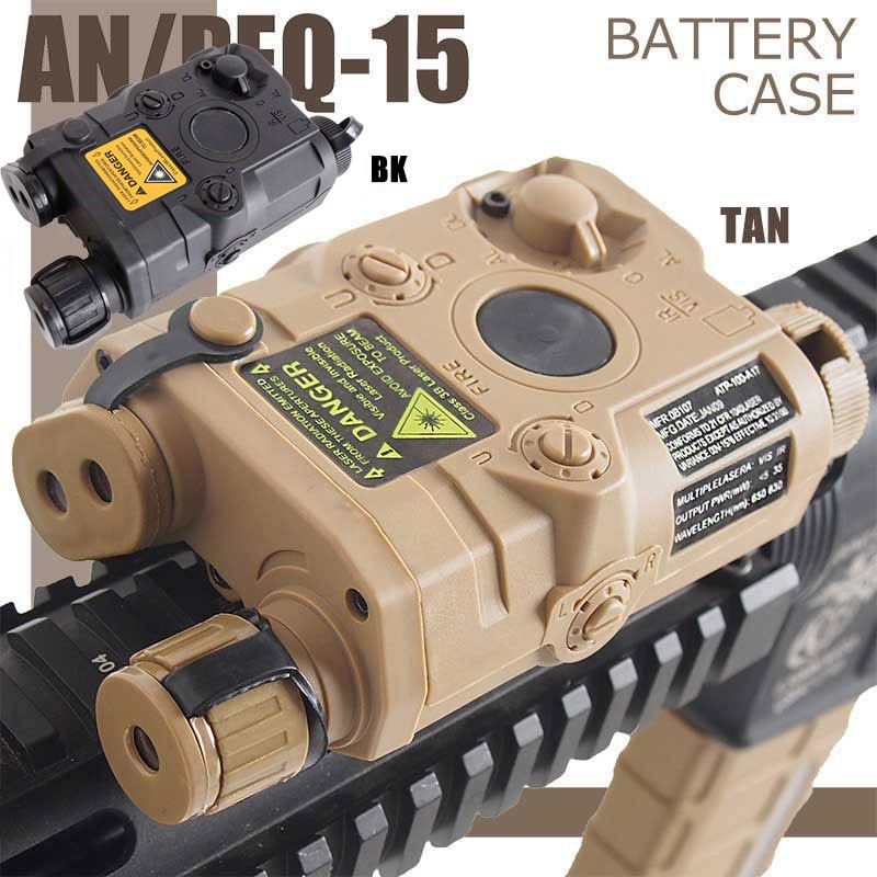 Tactical AN/PEQ15 Battery Box Dummy Airsoft AEG PEQ 15 Battery Case