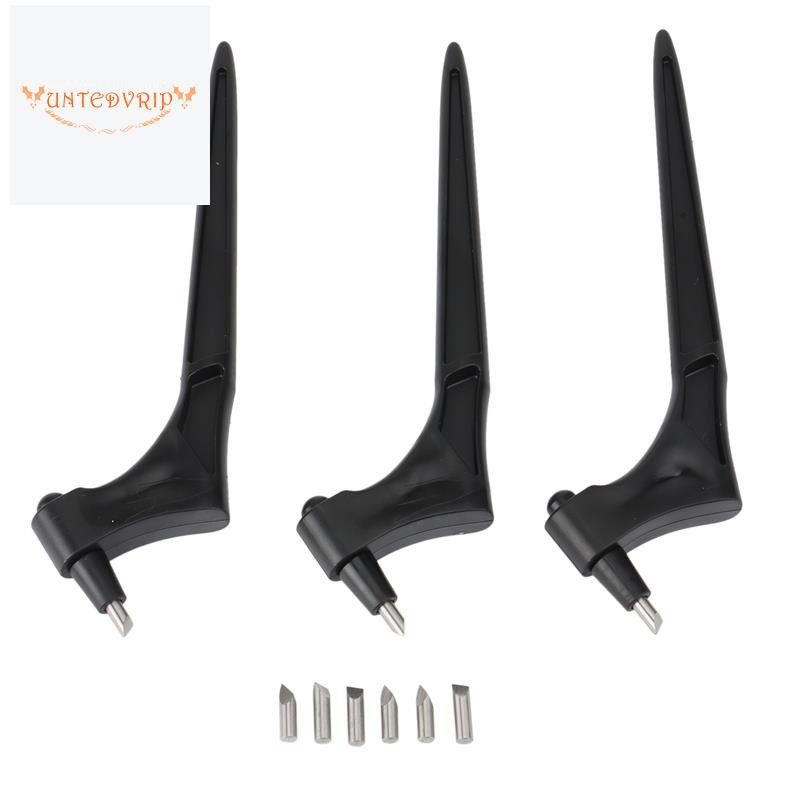 3 Craft Tools, Stainless Steel Craft That Can Rotate 360 Degrees, Artistic Cutting Tools for Craft and Cardboard E