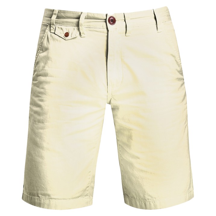 cream tailored shorts