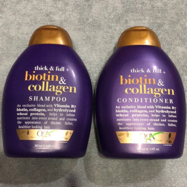 Ogx Thick Full Biotin Collagen Shampoo Conditioner