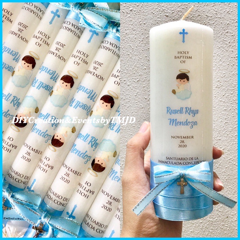 Baptismal Candle COD 10pcs (MATABA) Shopee Philippines