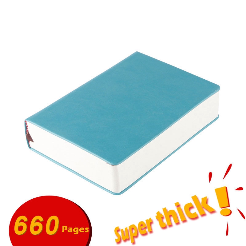 Super thick Notebook leather soft cover 330 sheets blank page