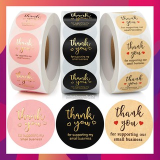 LIC* 100pcs Thank you sticker sealing packaging labeling | Shopee ...