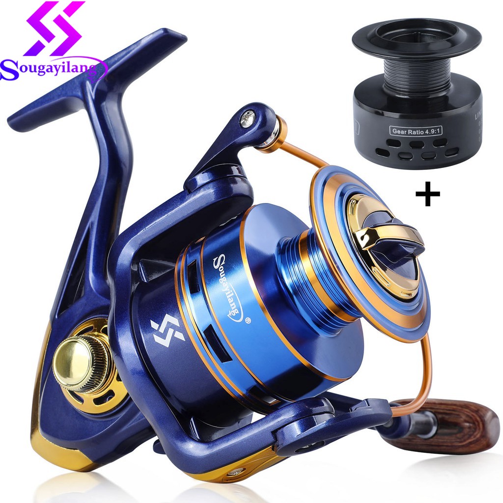 Sougayilang HOT High Quality 12BB Metal Spool Spinning Fishing Reel ...