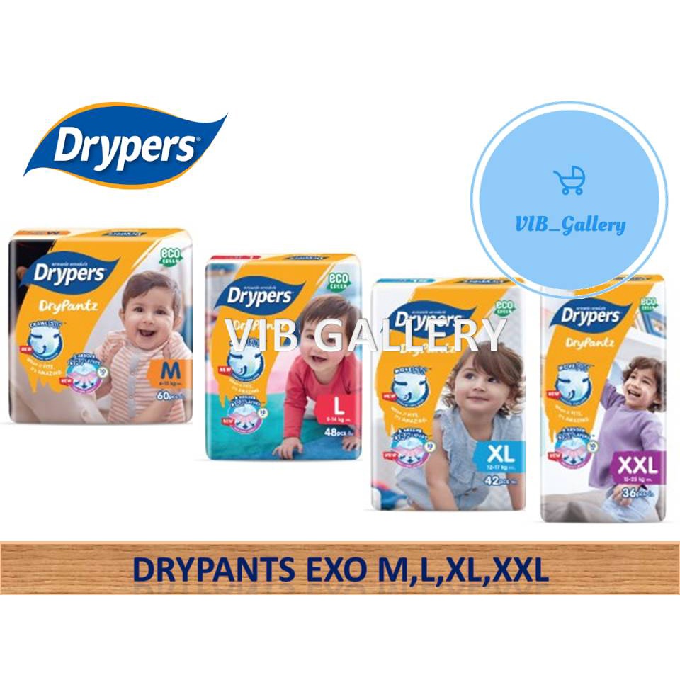 DRYPERS Drypantz ( Size M/ L/ XL/ XXL ) Diapers PaNTS Shopee Philippines