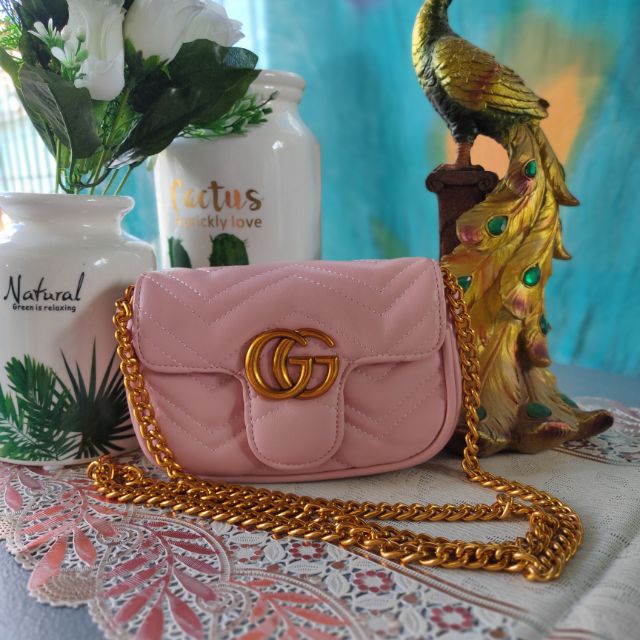 gucci pink sling bag
