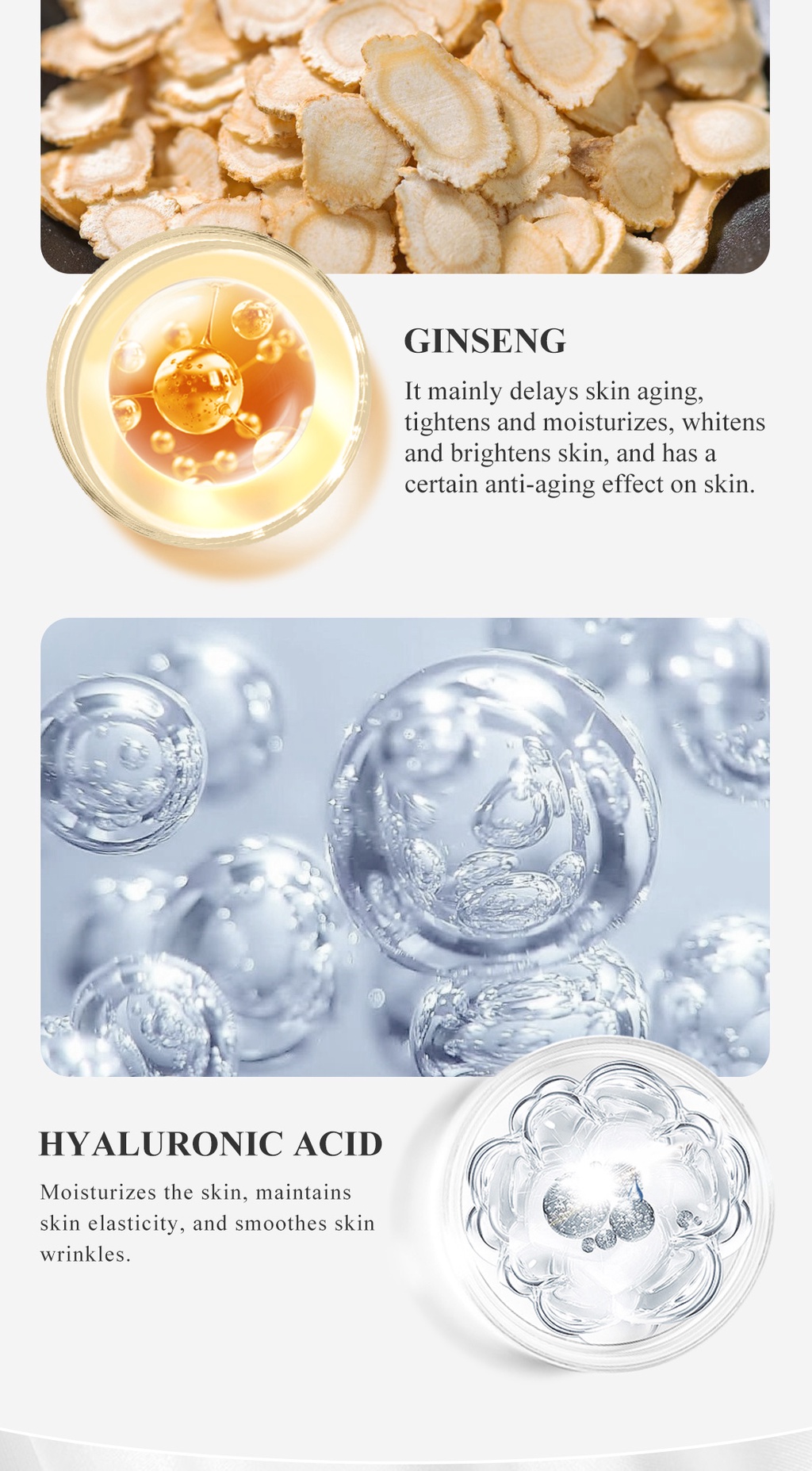 OEDO Hyaluronic Acid Ginseng Slimming Cream Reduce Cellulite Lose