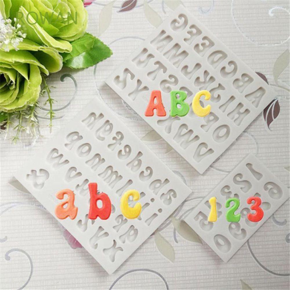 Fondant Silicone Mold Cake Mold Alphabet Number 3D Letters Shopee