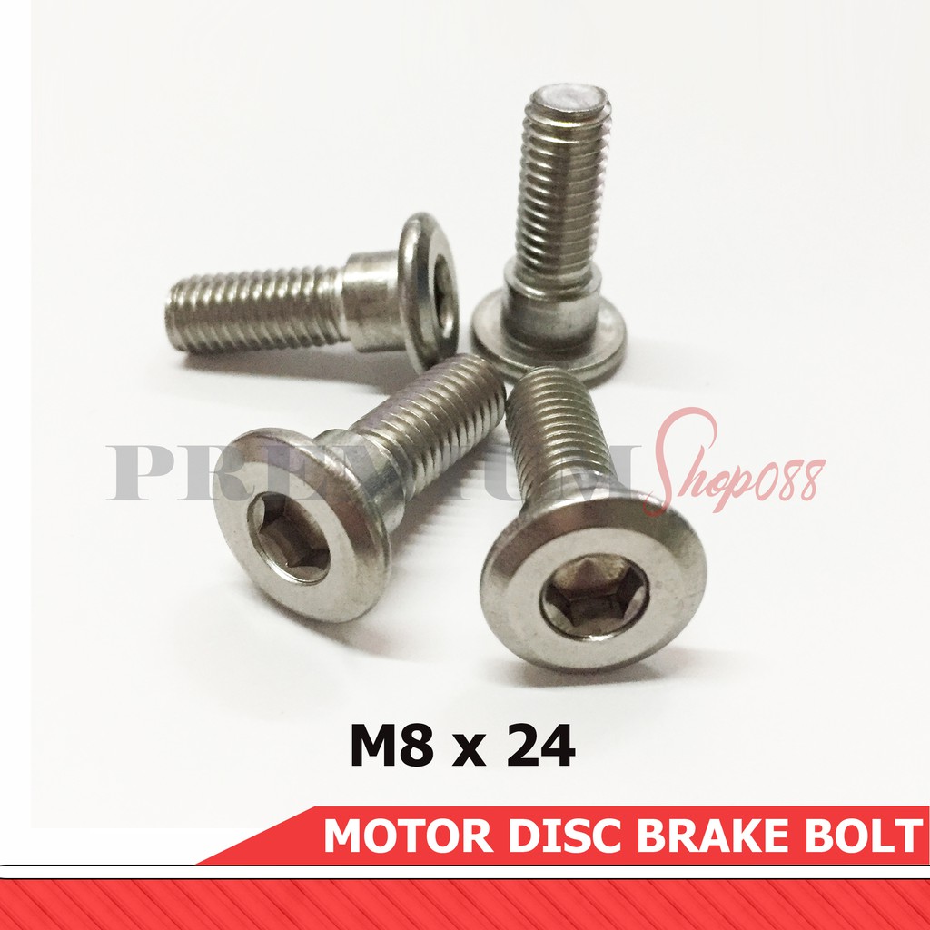 8x20 8x24 Stainless Motorcycle Disc Brake Rotor Motor Body Screw SS
