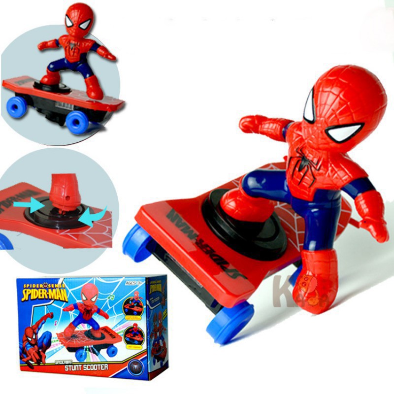 spider man on skateboard toy