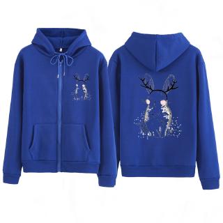 blue sweater hoodie