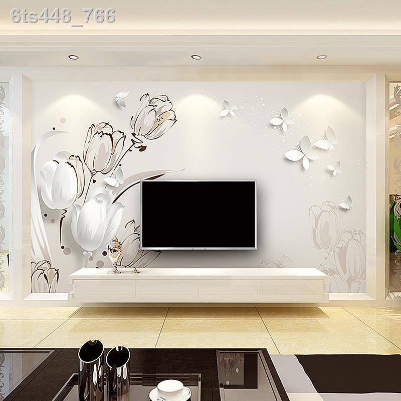 ∈▣3D Modern Minimalist Tv Background Wall Paper 5D European Style Living  Room Film And Television | Shopee Philippines