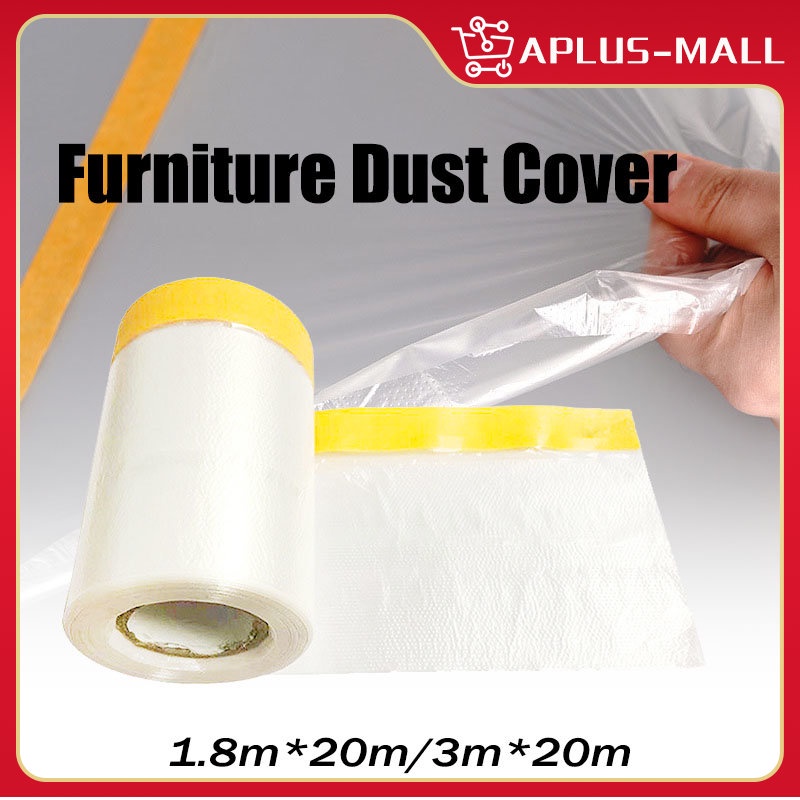20M Plastic Furniture Dust Cover Bed Sofa Protective Film Paint Masking