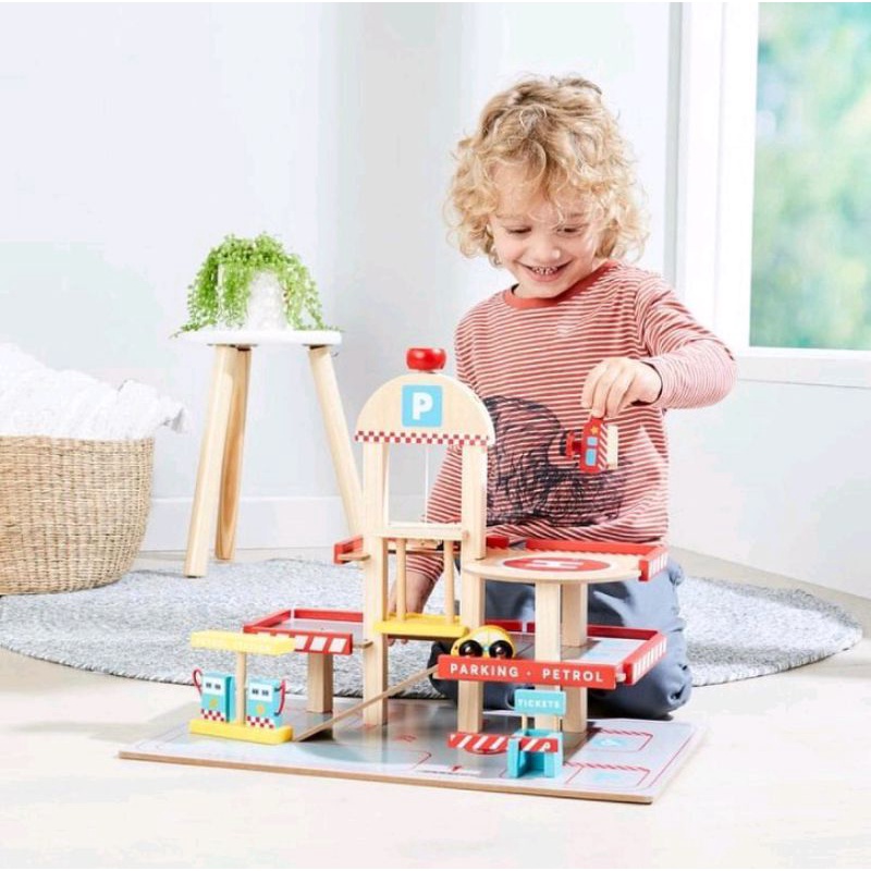 Anko Wooden Garage Playset Shopee Philippines