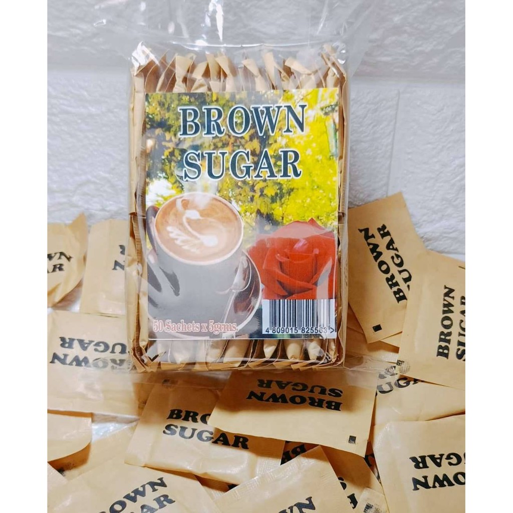 Brown Sugar Sachet 5grams x 50pcs. Shopee Philippines