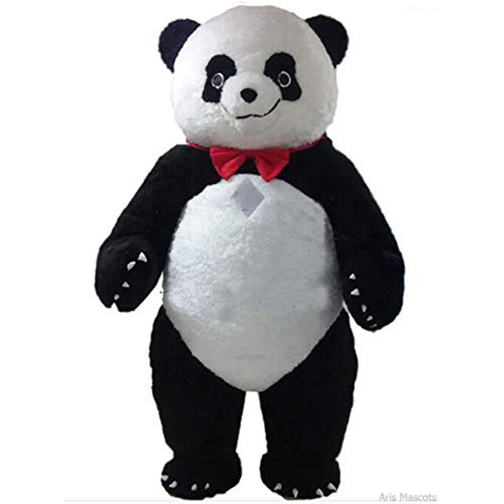 Giant Plush Panda Mascot Costume Inflatable Fursuit Adult Full Body