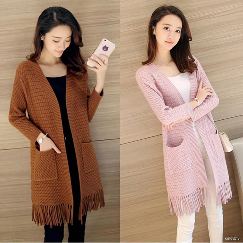 long tassel cardigan