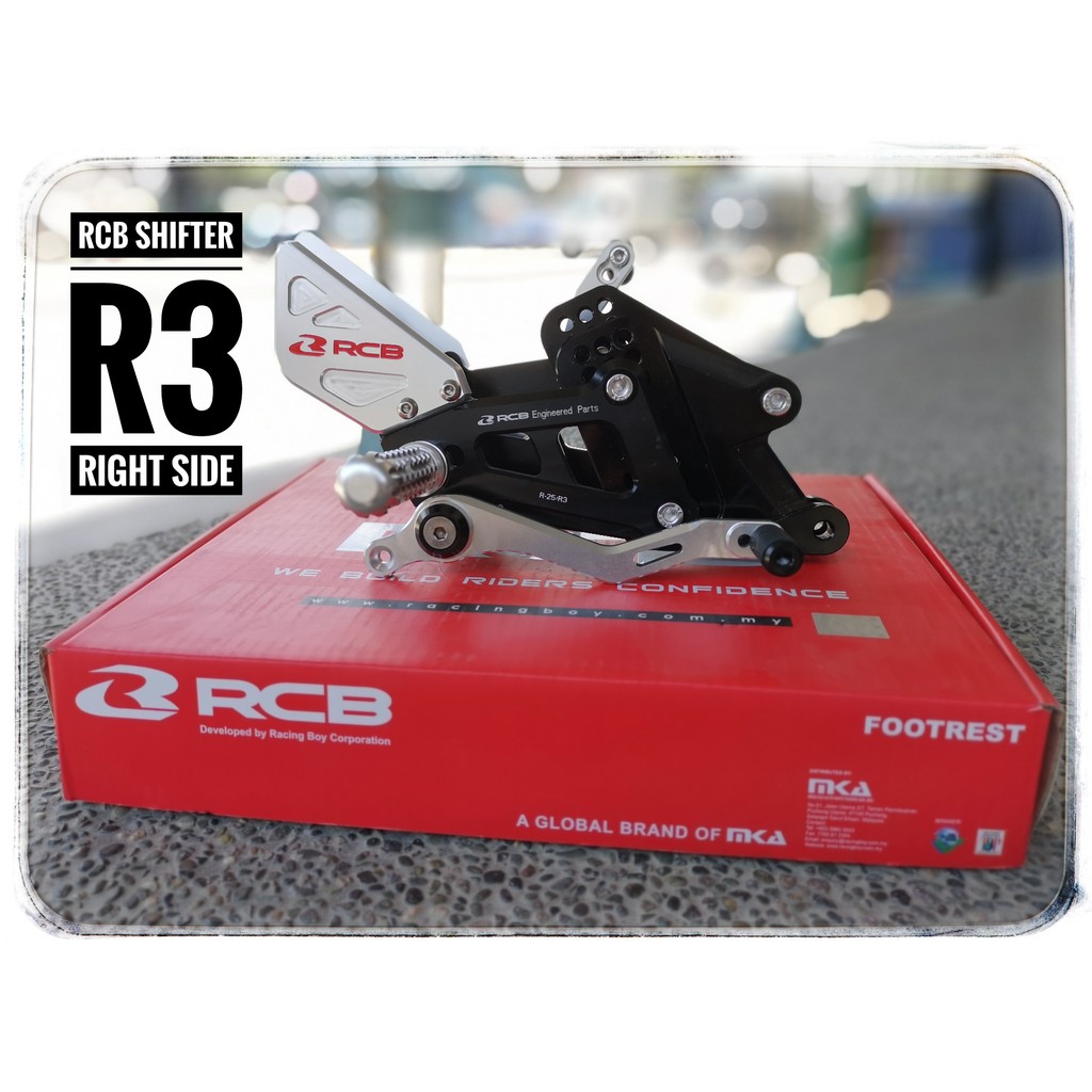 RCB SINGLE SHIFTER [REARSET] YAMAHA R25/R3 BLACK Shopee Philippines