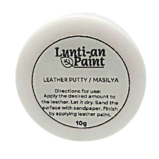 leather putty and paint