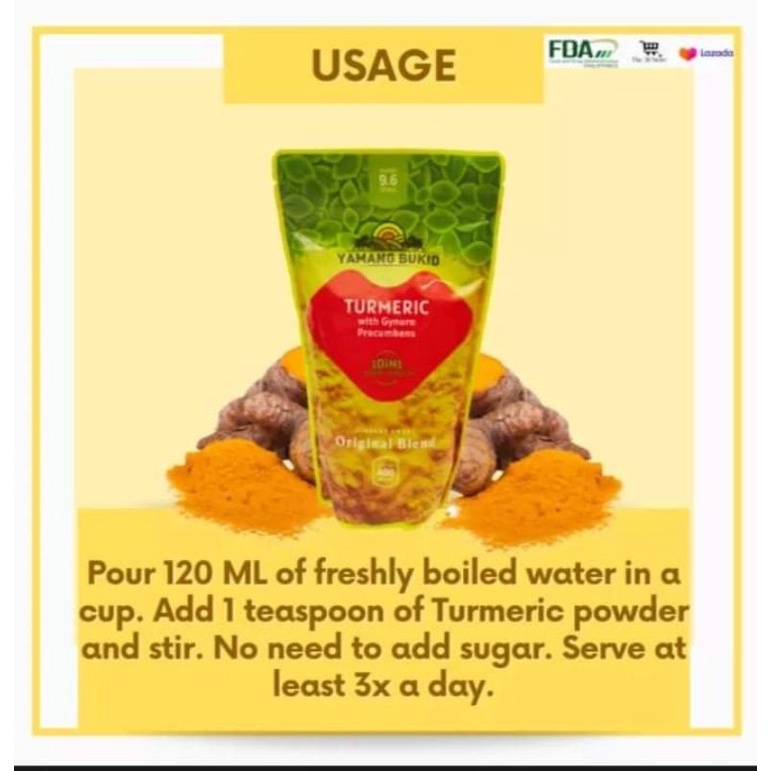 Yamang Bukid Turmeric Tea 10 in 1 400g(expiry January 10 2025) presyo ₱350