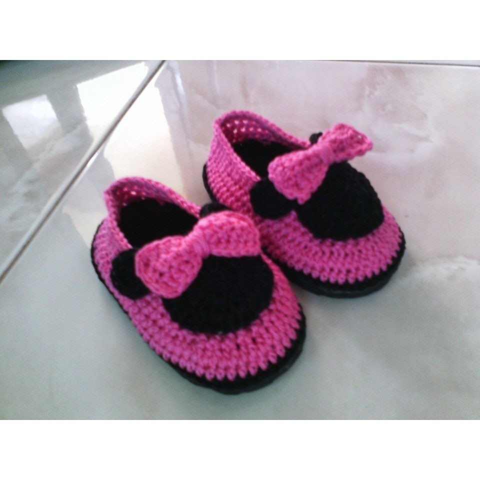 crochet girl shoes