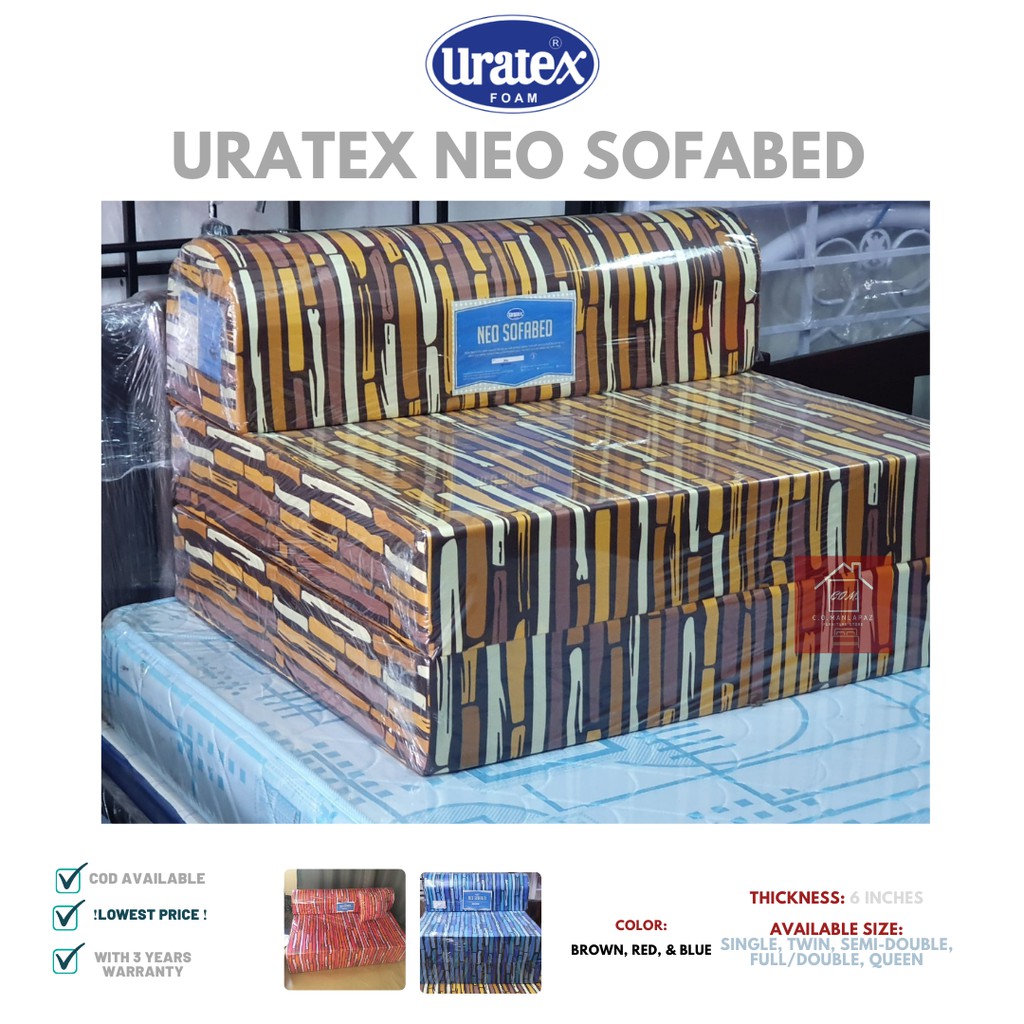 NEO SOFA BED URATEX 6 x 48 x 75 (SemiDouble) Shopee Philippines