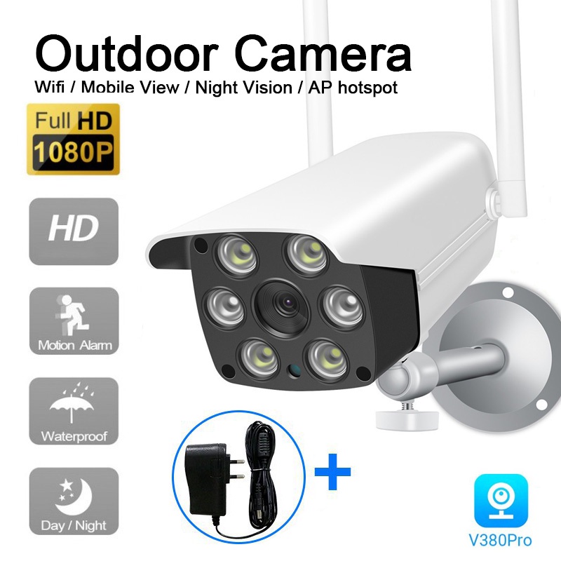 V380 Pro K6 CCTV Camera HD Panoramic Wireless WIFI Network Security Two ...