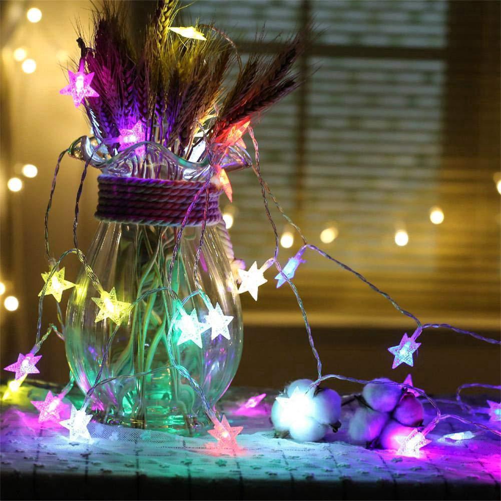 20 LED Star String Fairy Lights USB Powered Xmas Party Decor | Shopee ...